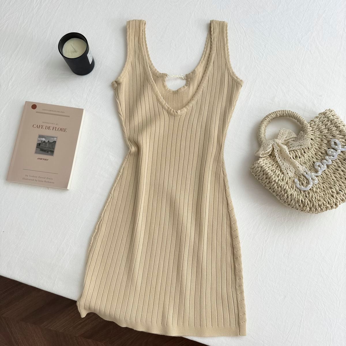 【dress】ニットキャミワンピース　M24434