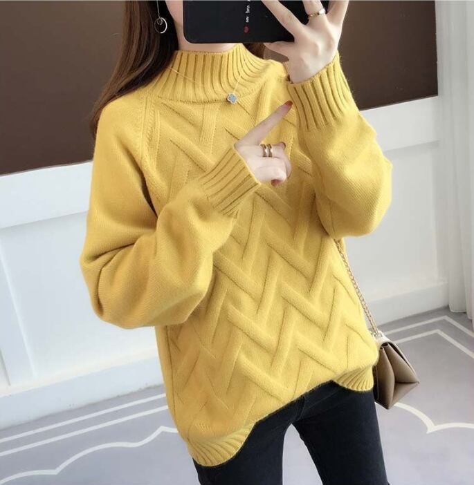 【tops】ハーフネックニットセーターG18054