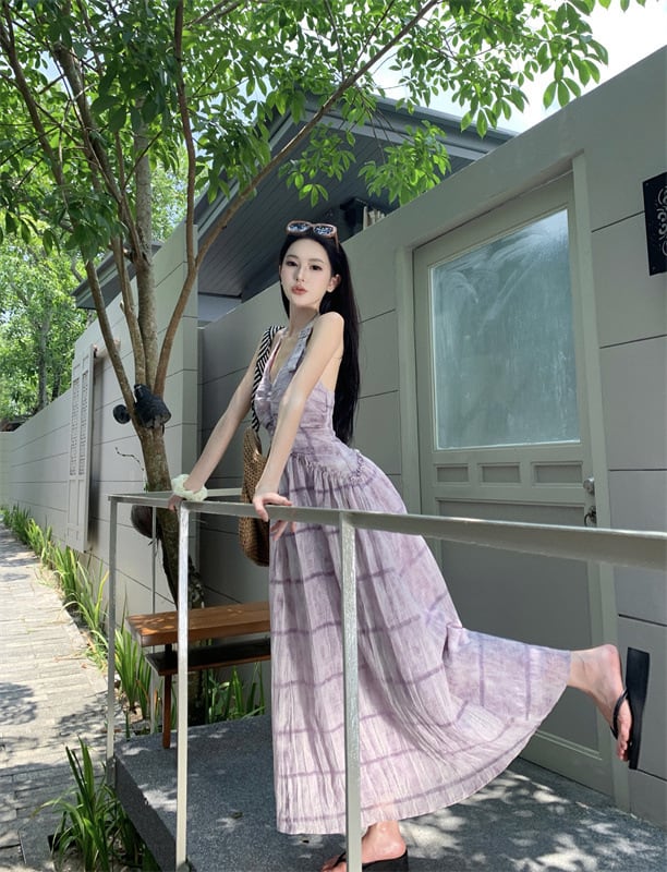 【dress】ホルターネックワンピース　M25133