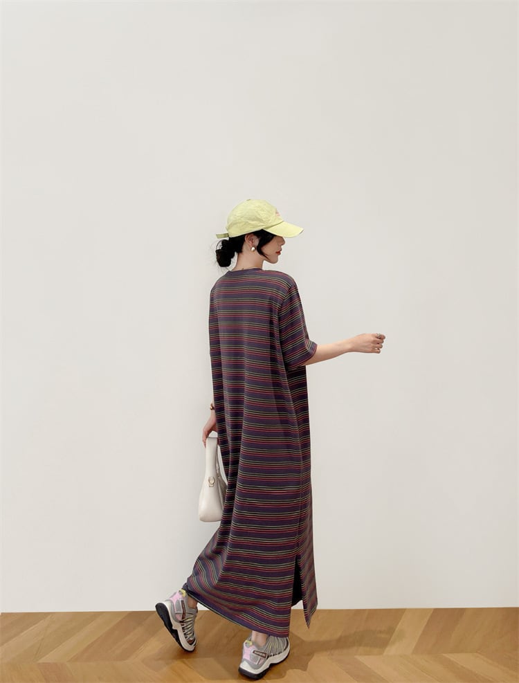 【dress】ストライプ柄ワンピース　M24933