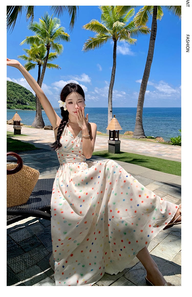 【dress】ホルターネックワンピース　M25231