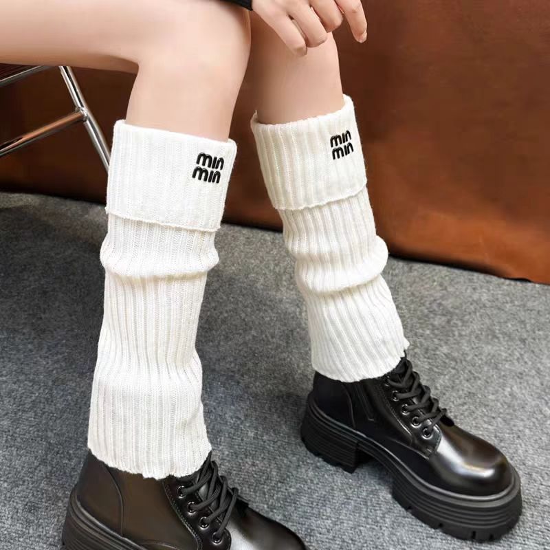 【ホーム・生活】秋冬42cm長いニット靴下G24387