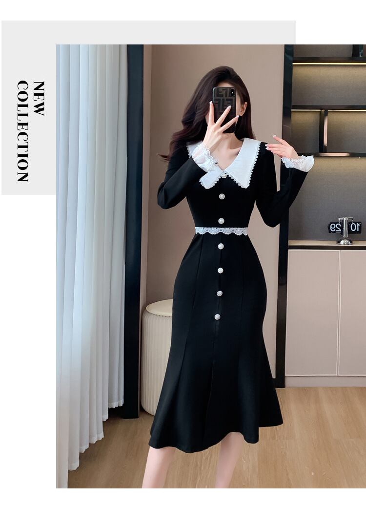 【dress】ドールカラーマーメイドワンピース G20141