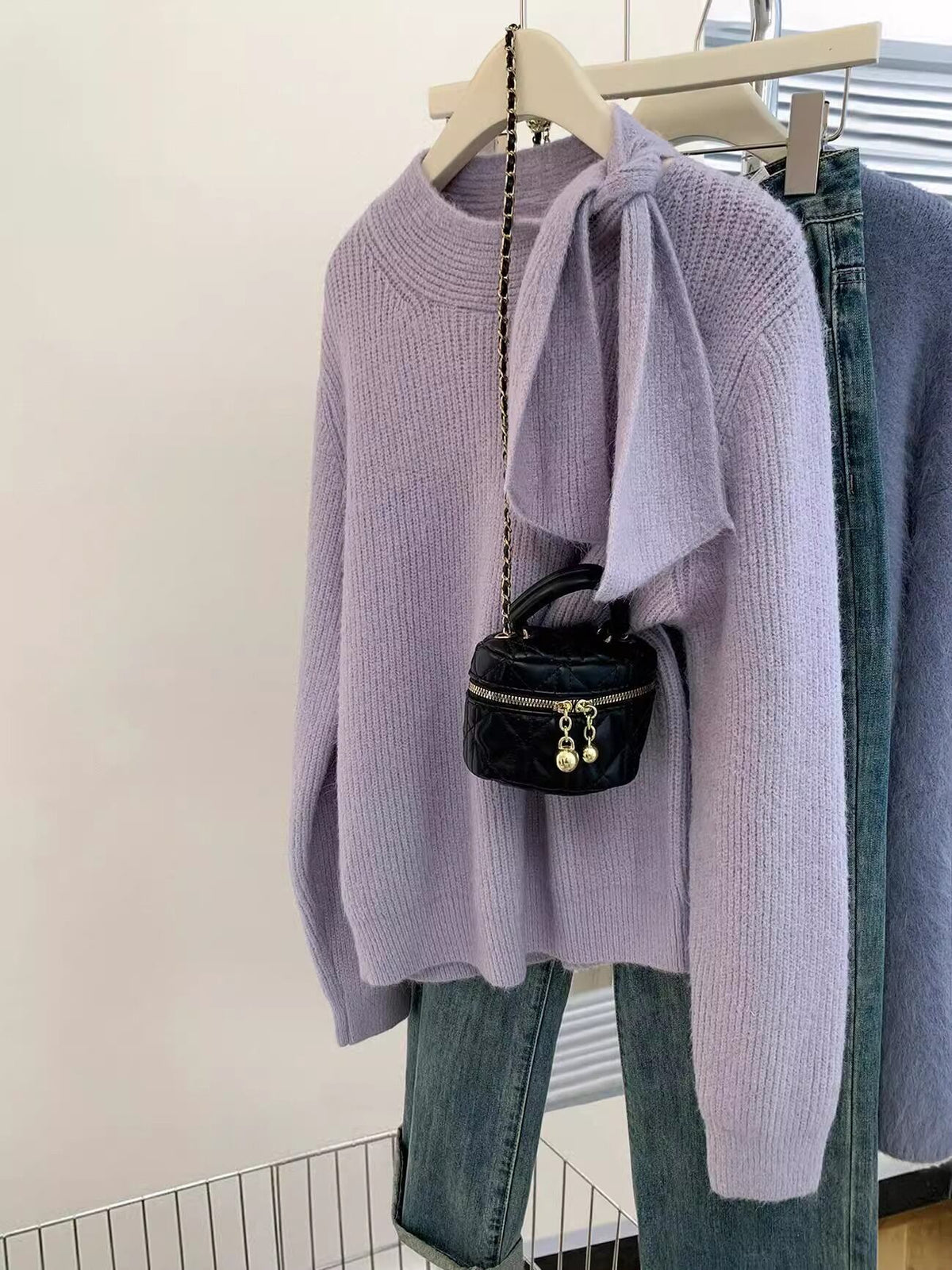【tops】クルーネックニットセーター　M29306