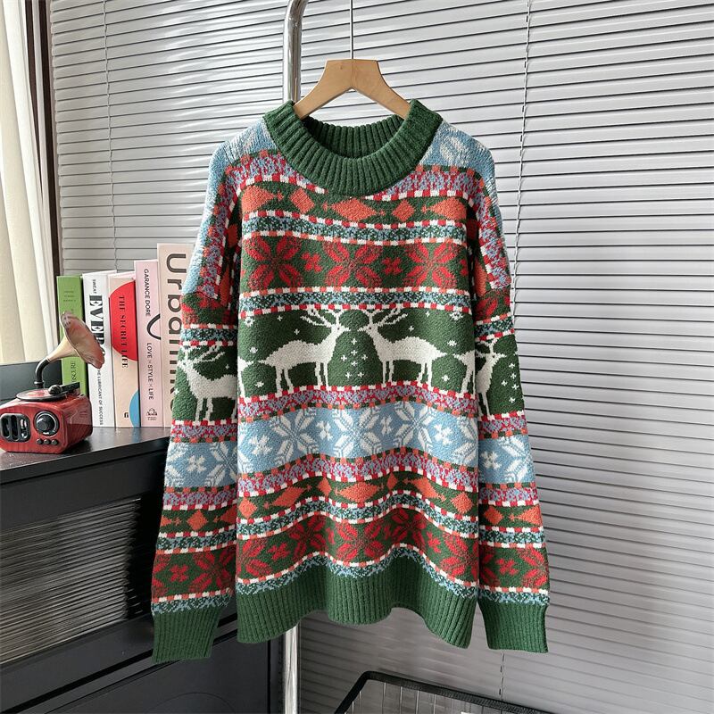 【tops】クルーネックニットセーター　M18559