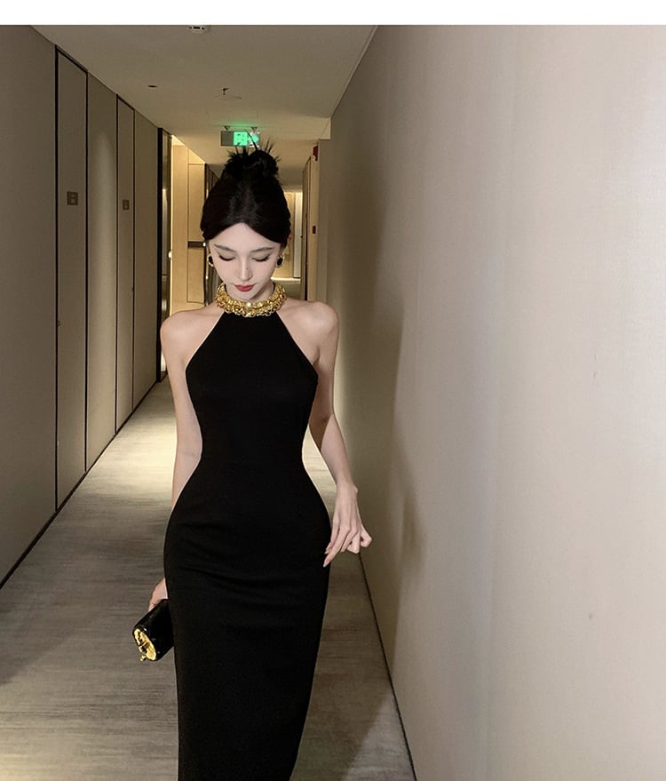 【dress】ホルターネックワンピース G20086