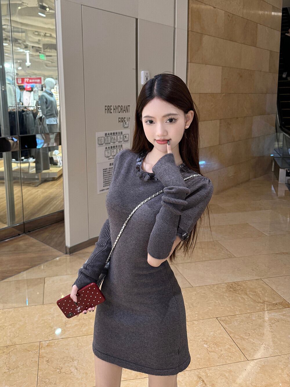 【dress】アームカバー付きワンピース　M28841