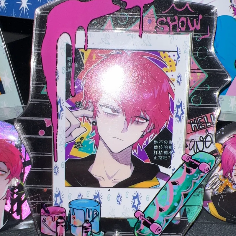 【GOODS】アクリル 落書き  B2サイズ カードケース カバー Q2508