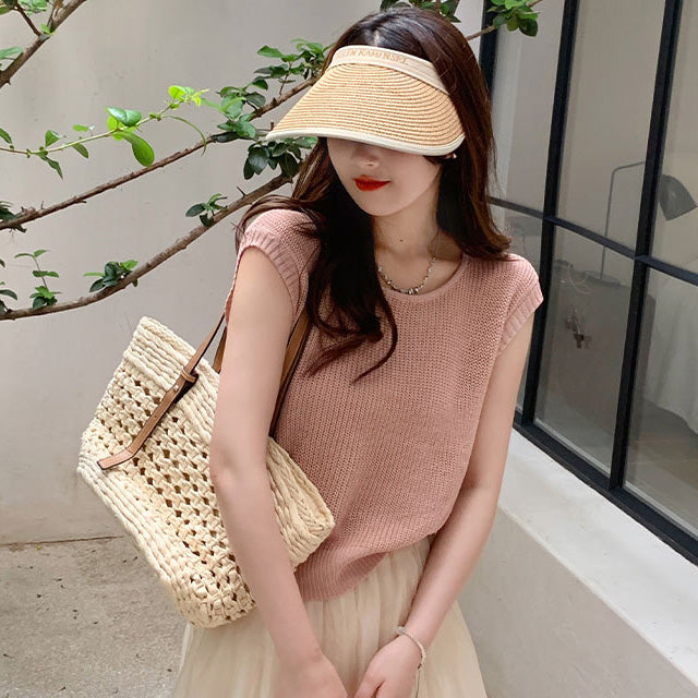 【tops】ニットタンクトップF7588