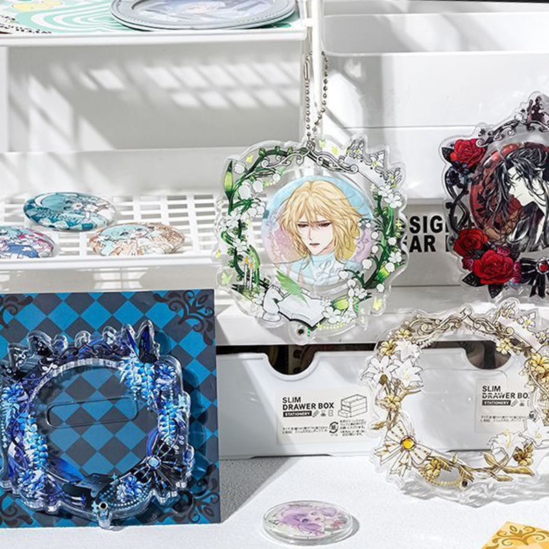 【GOODS】58－65mm 花輪 缶バッジホルダー カバー Q2245