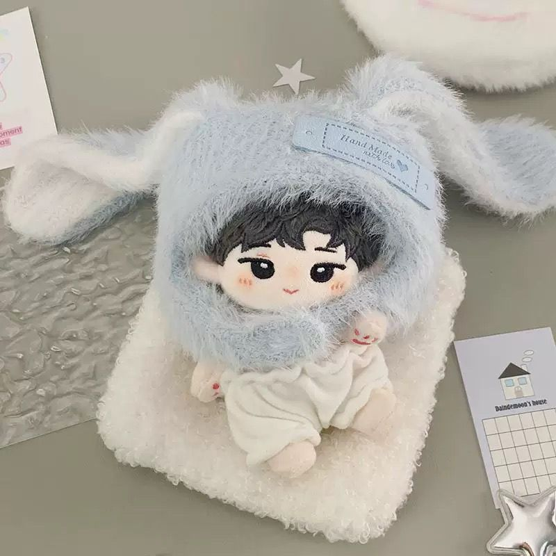 【GOODS】着せ替え 10cm うさぎ  ぬいぐるみ服 ２点セット Q2548