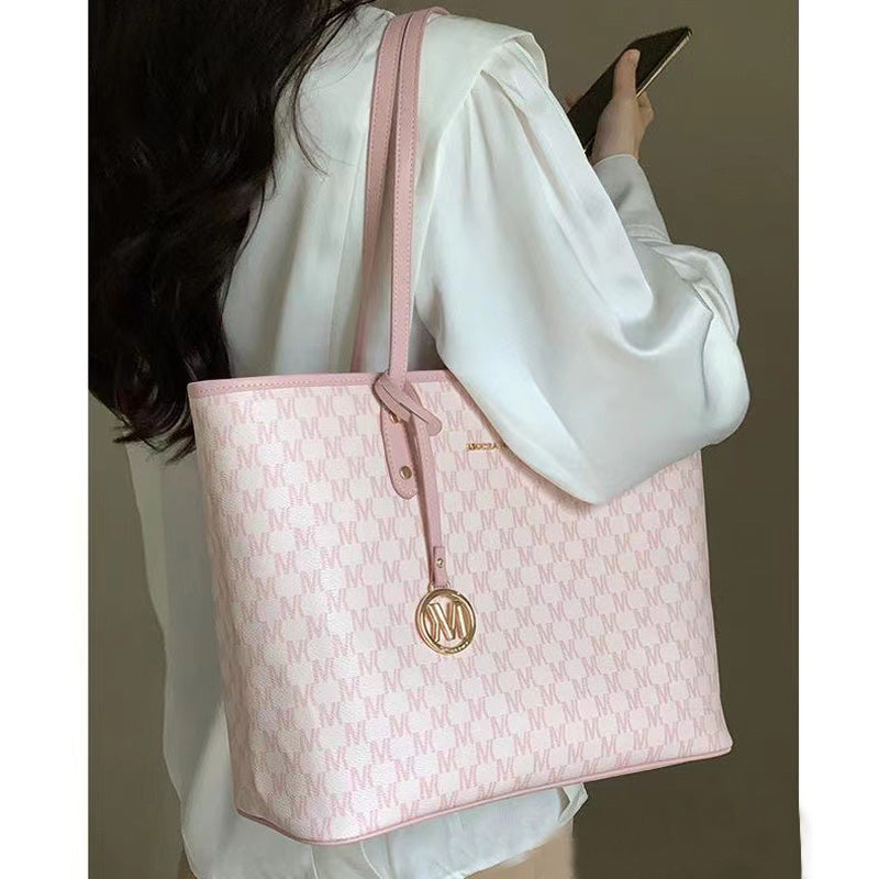 【小物】2色大容量ショルダーバッグF7969