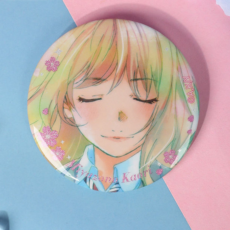 【GOODS】四月は君の嘘 58mm 缶バッジ 2枚セット Q2381