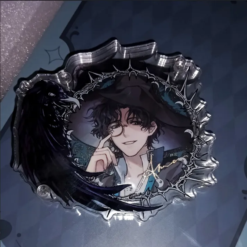 【GOODS】 58mm ディスプレイ ハトとカラス 缶バッジホルダー Ｑ2156