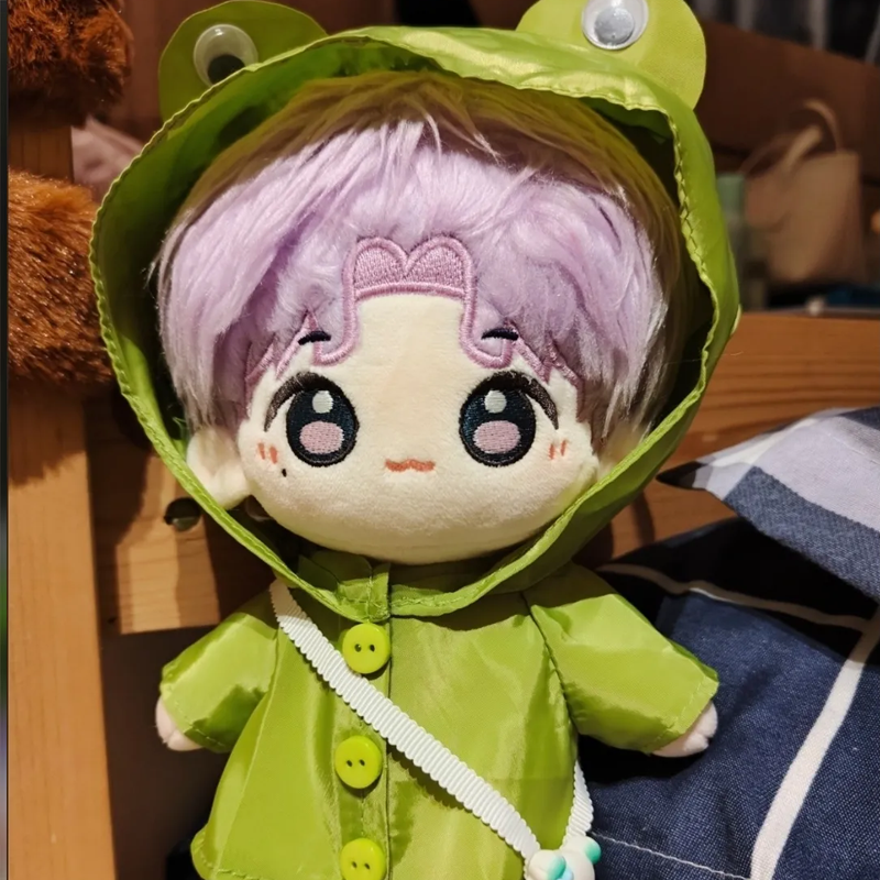 【GOODS】着せ替え 20cm ぬいぐるみ服 カエル レーンコートセット Q2505