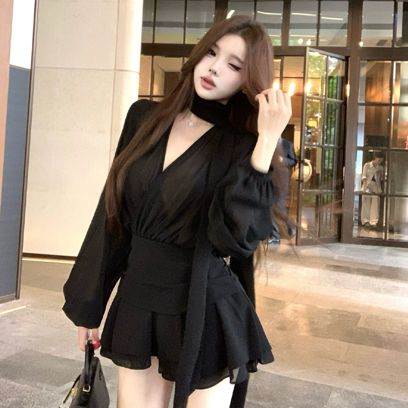 【dress】Vネックデートワンピース　M33527