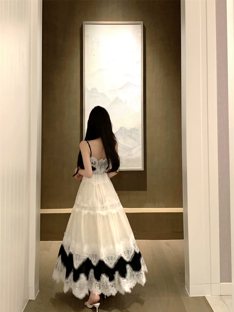 【dress】レースドッキングキャミワンピース　M31993