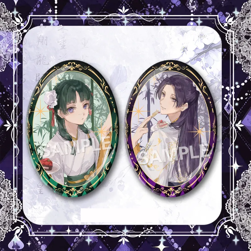 【GOODS】薬屋のひとりごと 楕円 缶バッジ Q2264