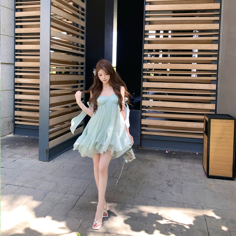 【dress】バックオーポンキャミワンピース Q8448