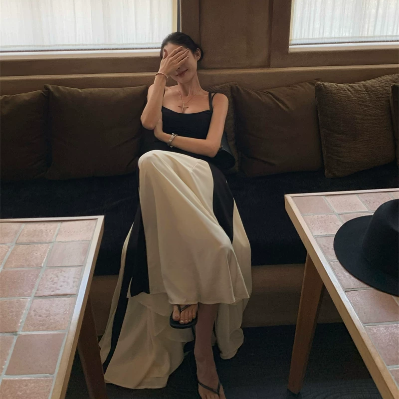 【dress】ロングキャミワンピース Q8394