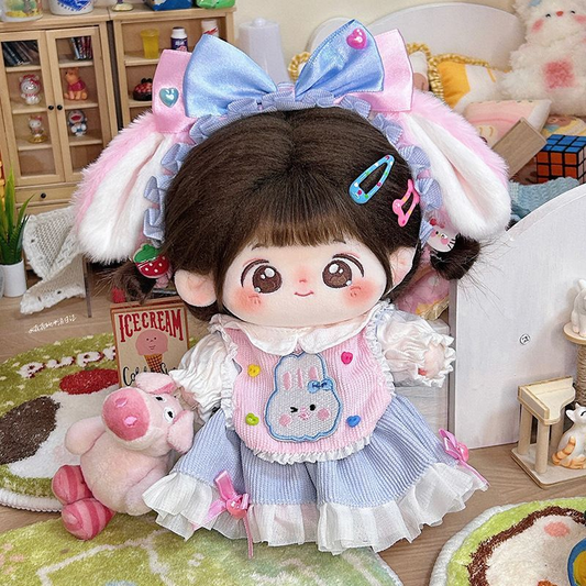 【GOODS】着せ替え  ぬいぐるみ服 10cm/20cm うさぎちゃんセット Q2573