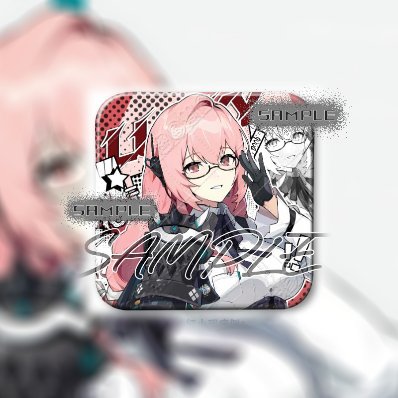 【GOODS】ZZZ 対ホロウ第六課 正方形 缶バッジ Q2185