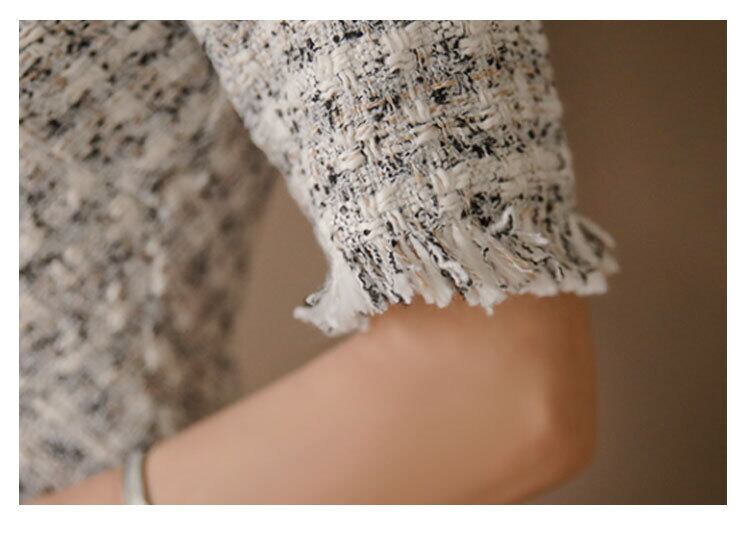 【dress】OL通勤好感度UP!気質満点韓国風知的5分袖 ハイウエストワンピース G0402