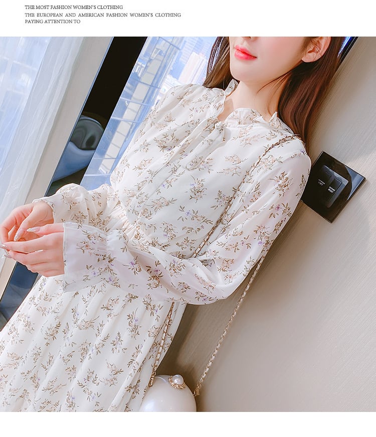 【dress】花柄ワンピース　M25347