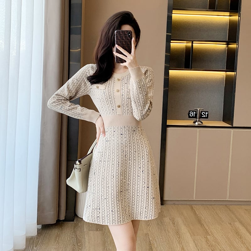 【dress】ニットワンピース　M25459