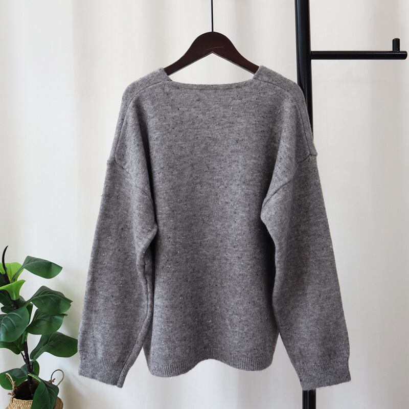 【tops】リボン付きニットセーター　M27598