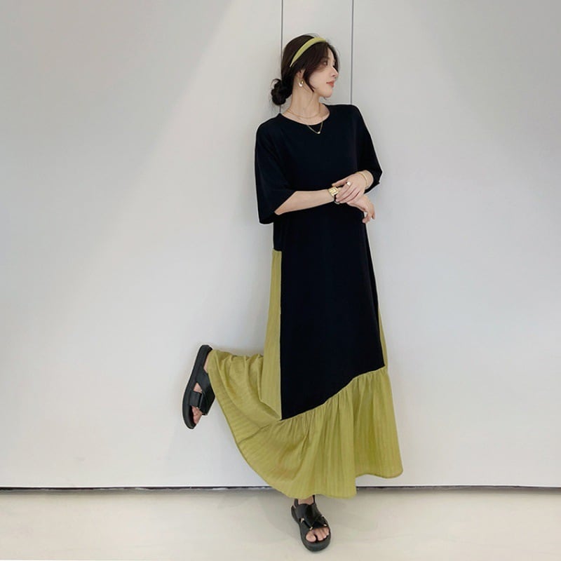 【dress】切り替えワンピース　M25159