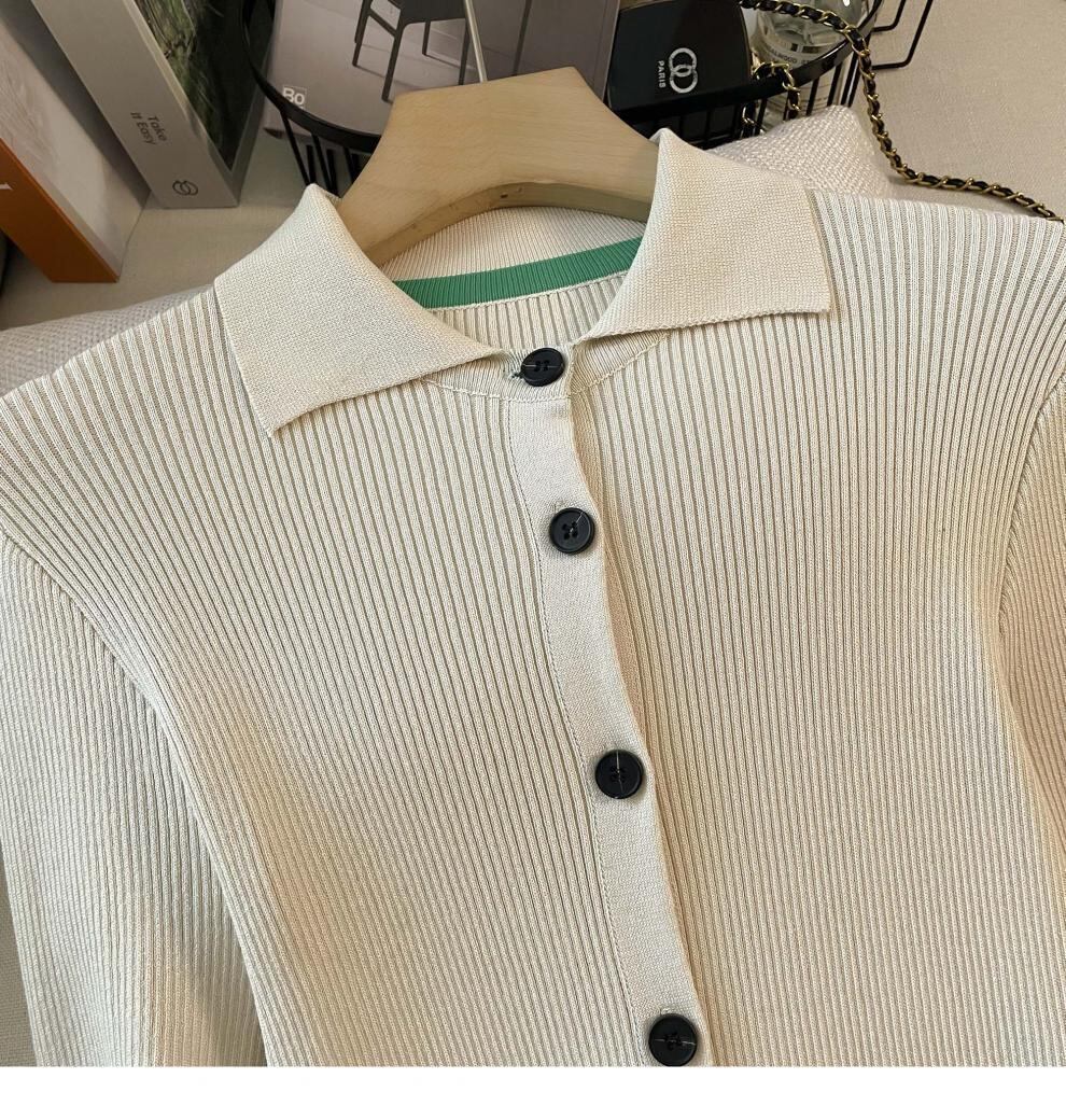 【dress】ボタンデザインニットワンピース　M28786