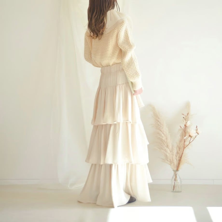 【outer】ドールカラーニットカーデ　M27079