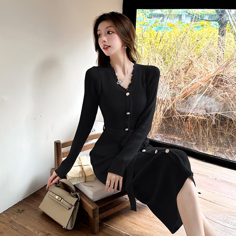 【dress】ニットワンピース　M25754