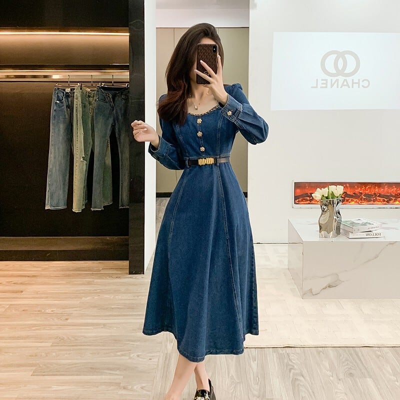 【dress】デニムワンピース　M25742