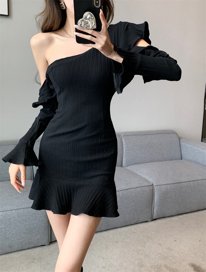 【dress】オフショルダーワンピース　M19086