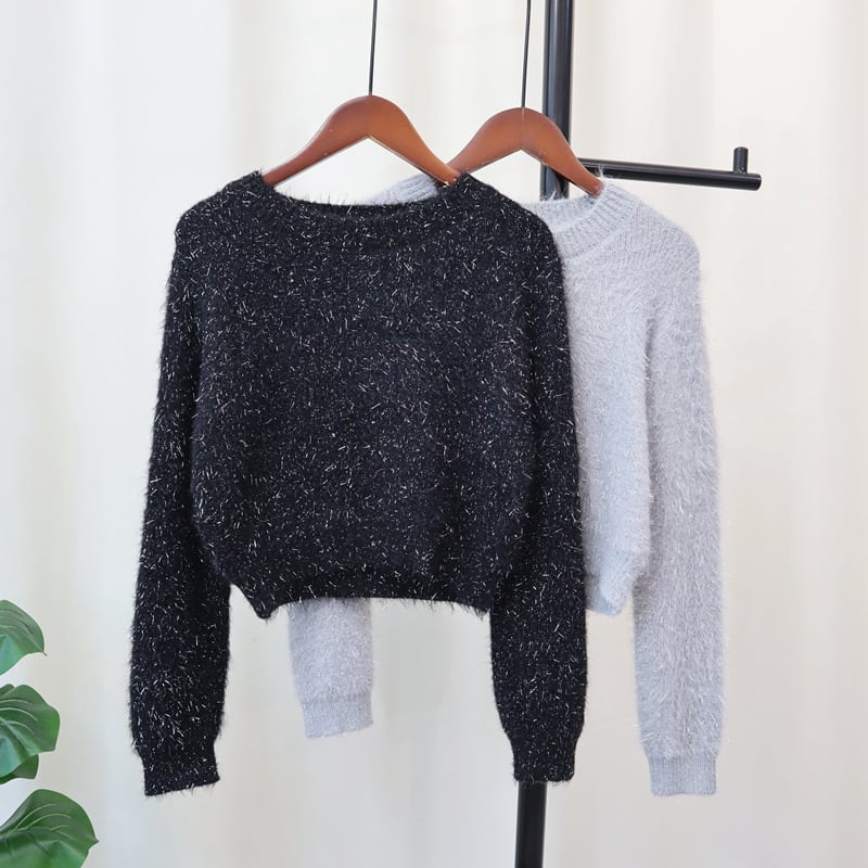 【tops】クルーネックニットセーター　M17997