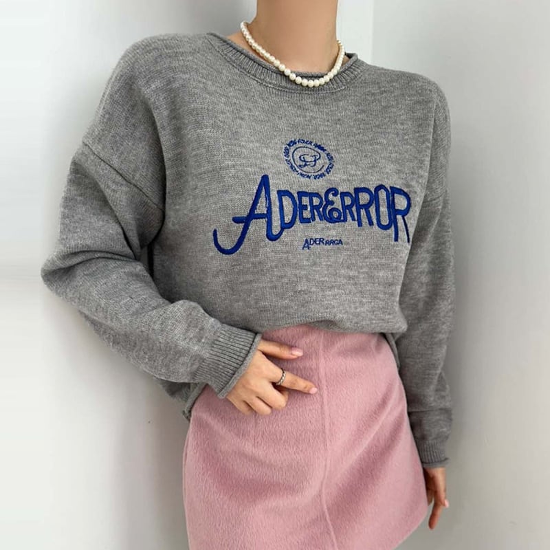 【tops】ラウンドネックニットセーターG19836