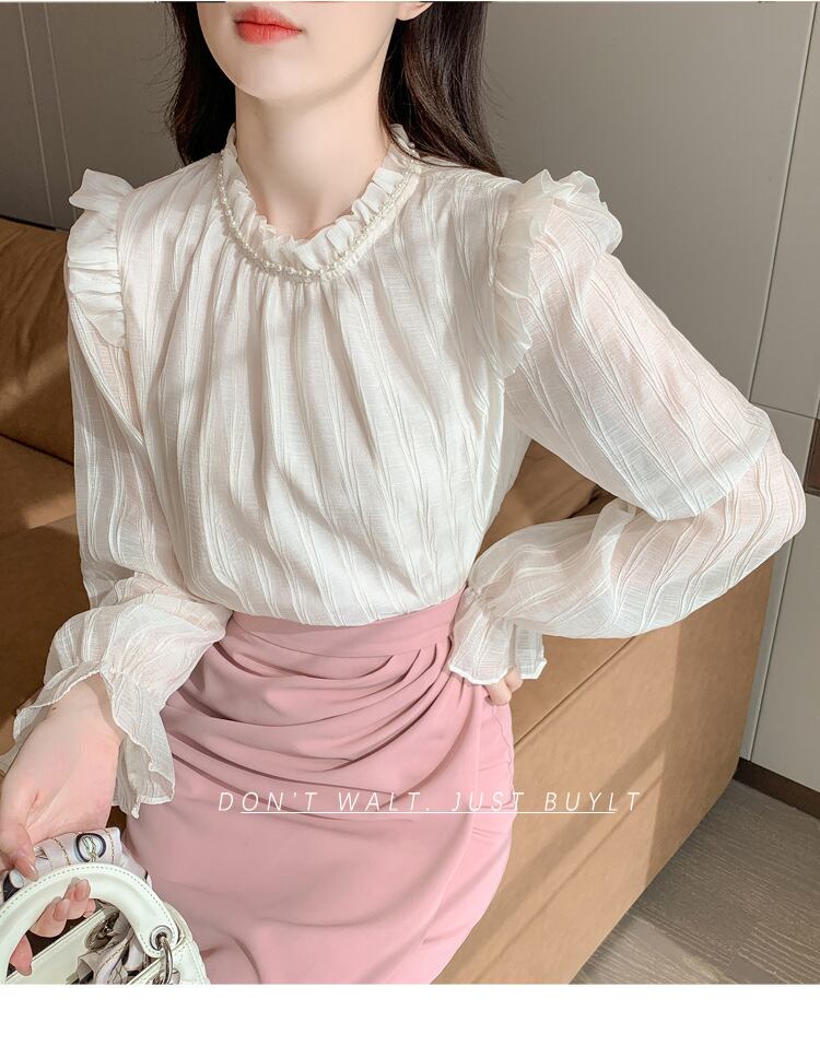 【tops】レースシャツトップス　M28878