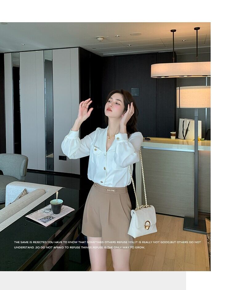 【tops】OL、通勤シャツ　M17101