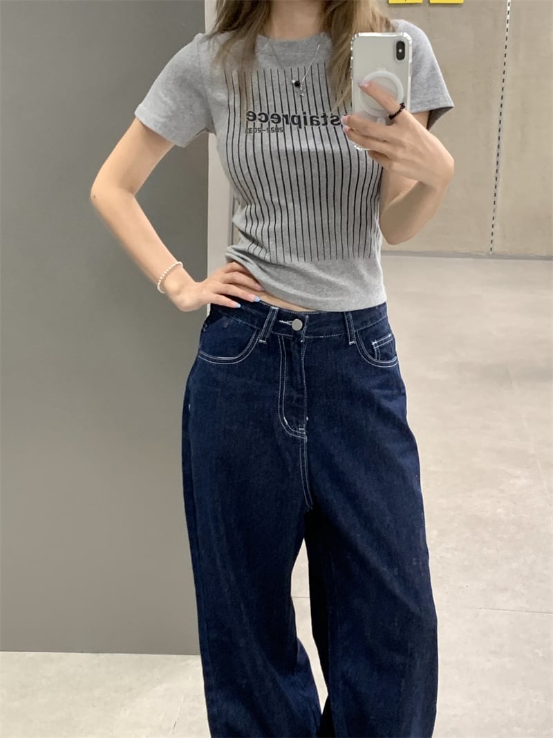 【tops】プリントTシャツ　M25102