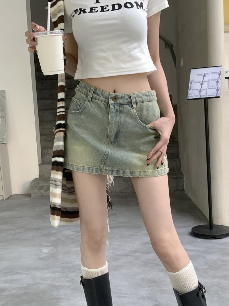 【bottoms】デニムスカートG20422