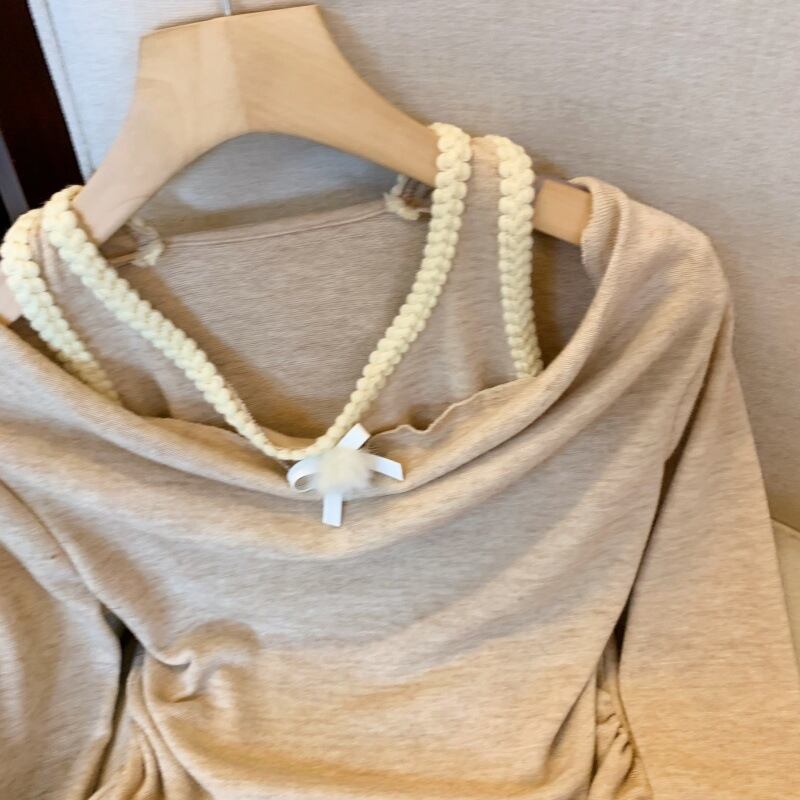 【tops】ドッキングニットトップス　M29224
