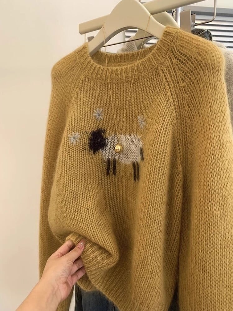 【tops】クルーネックニットセーター　M29289