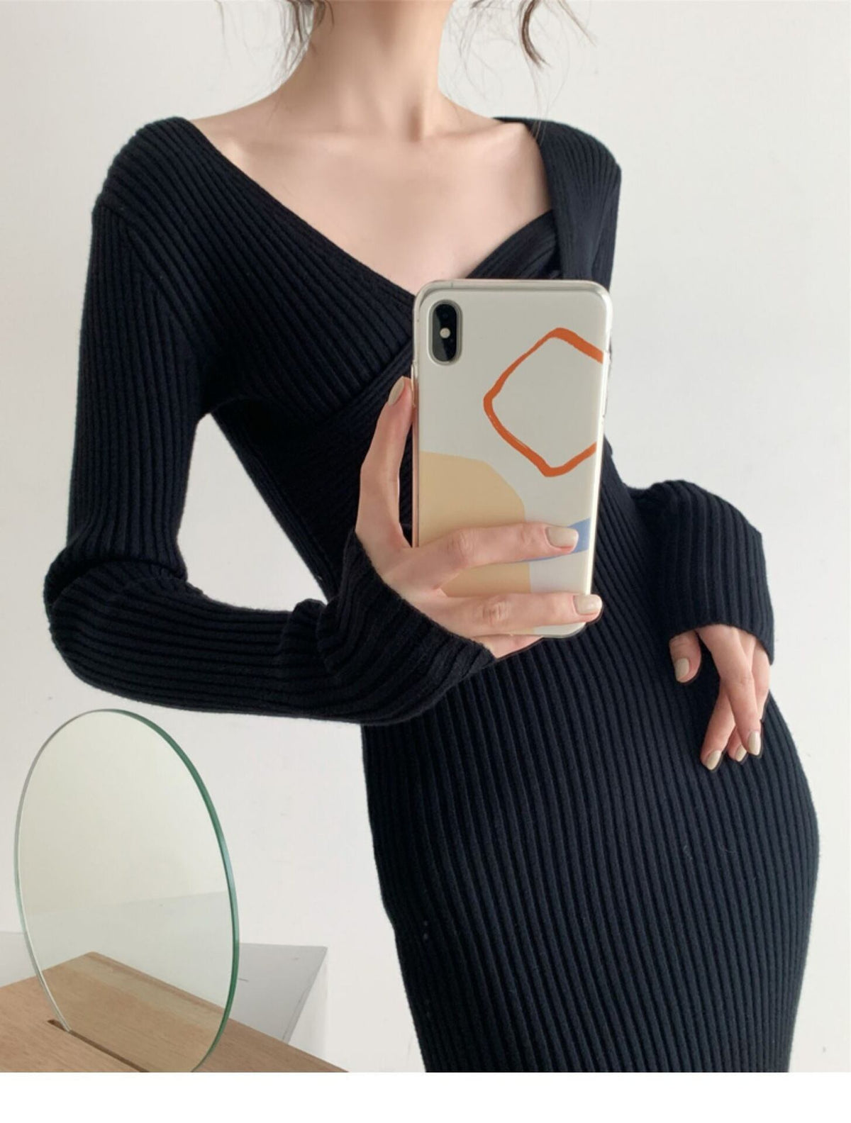 【dress】ニットワンピース　M19036