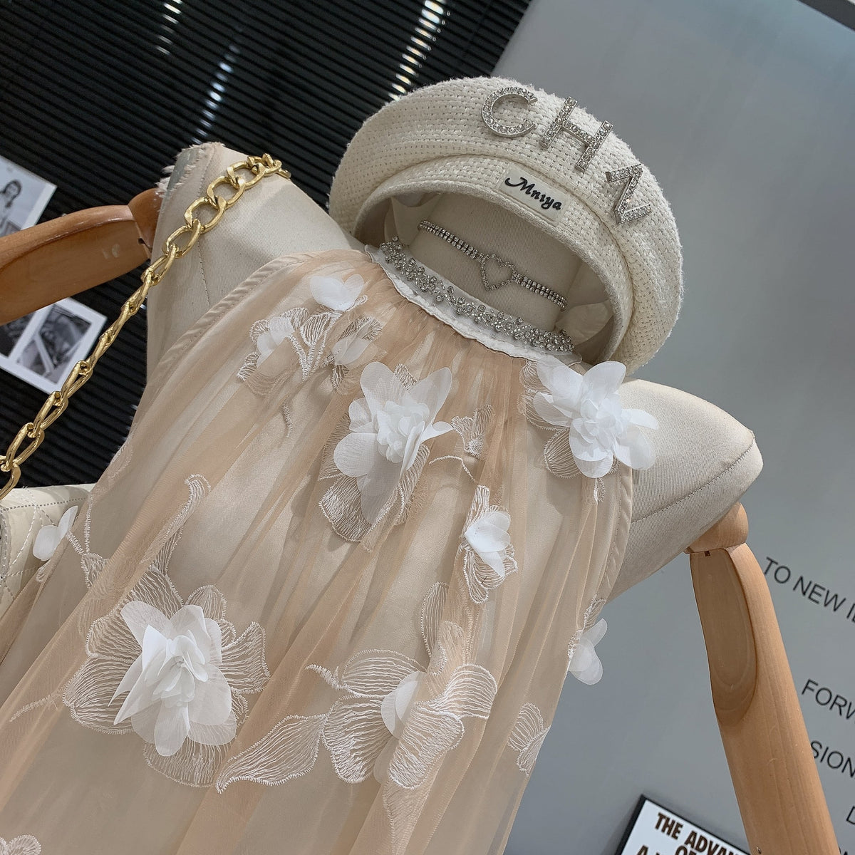 【dress】立体フラワーワンピース　M24781