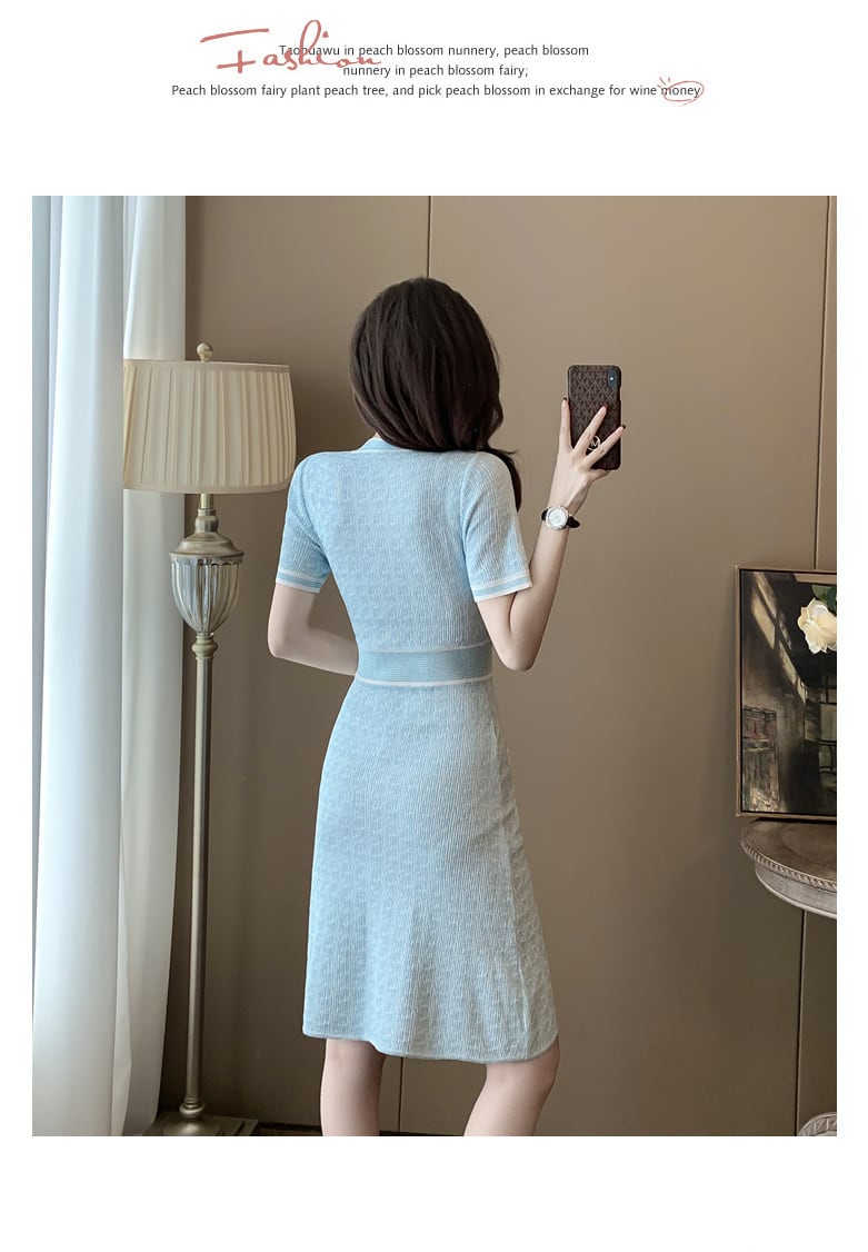 【dress】ニットワンピース　M24003