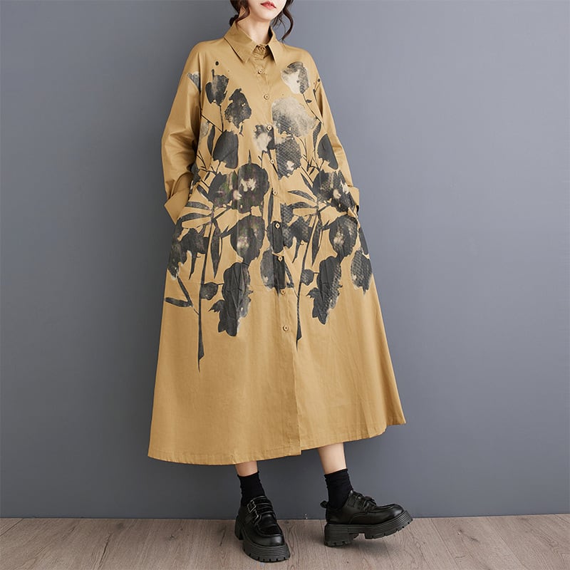 【dress】プリントカジュアルワンピース　M28452