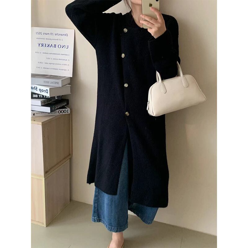【outer】ロング丈ニットカーデ　M18818
