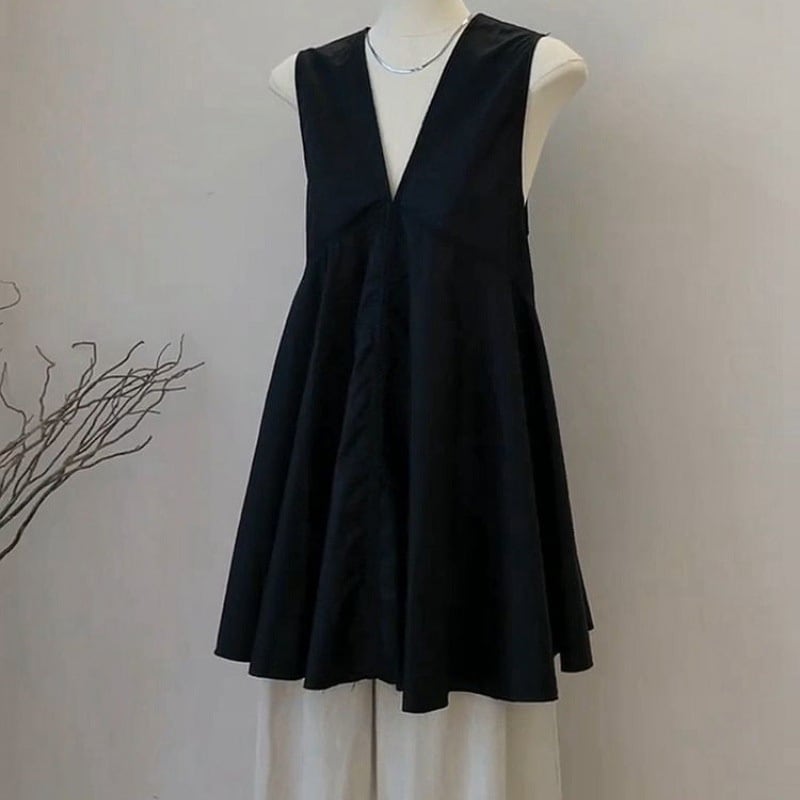 【tops】VネックノースリーブタンクトップF7540